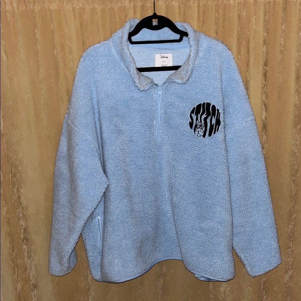 Disney Light Blue Cozy Teddy bear Knitwear XL with 2 side pockets very OVERSIZED